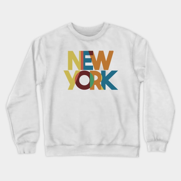 new york Crewneck Sweatshirt by Positive Lifestyle Online